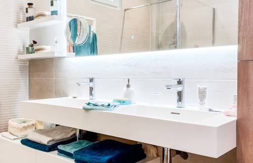 Meuble double vasque PMR