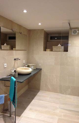 Salle de bain, pierre naturelle, Mulhouse