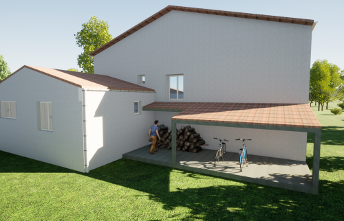 Modélisation 3D du projet de  La Maison Des Travaux Ales