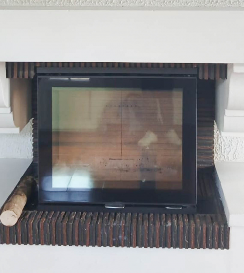 Insert sur-mesure de cheminée