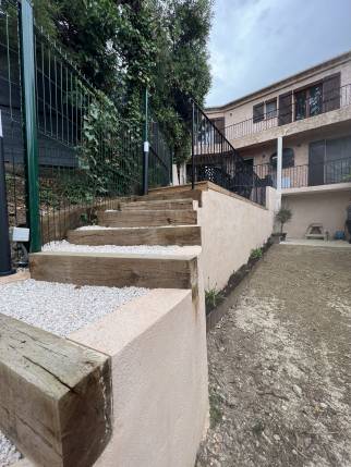 Création d'un escalier extérieur