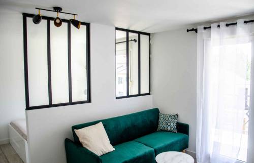 Salon et verrières d'atelier