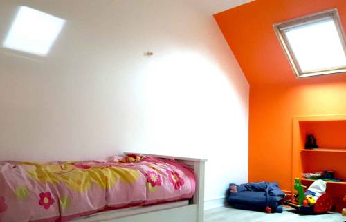 Rénovation et décoration chambre 2 - étage à Saint Lunaire