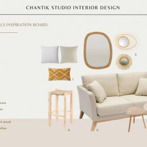 ambiance cozy seaside dans studio Airbnb 28m²