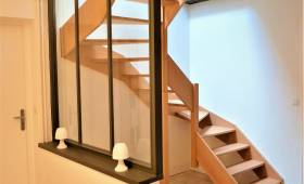 Lentilly (69210) : rénovation complète de l'escalier menant aux combles de la maison
