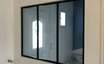 Pose verrière en aluminium noir - Quéven (56530)