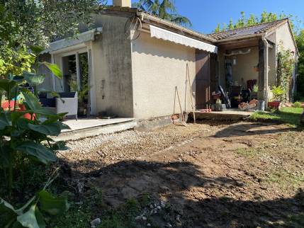 Travaux de terrassement pour la construction de terrasse - Montauban 82000