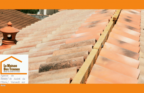 Toiture rénovée entre Anet et St-André-de-l’Eure : tuiles neuves, étanchéité renforcée par La Maison Des Travaux.