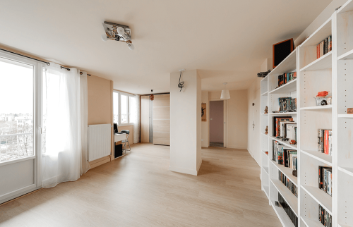 Travaux de peinture dans un appartement à Tours