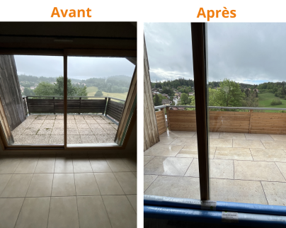  Rénovation d’une terrasse surélevée à Métabief