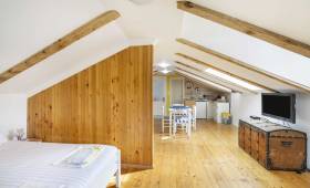 un chantier de surélévation dans une maison ancienne