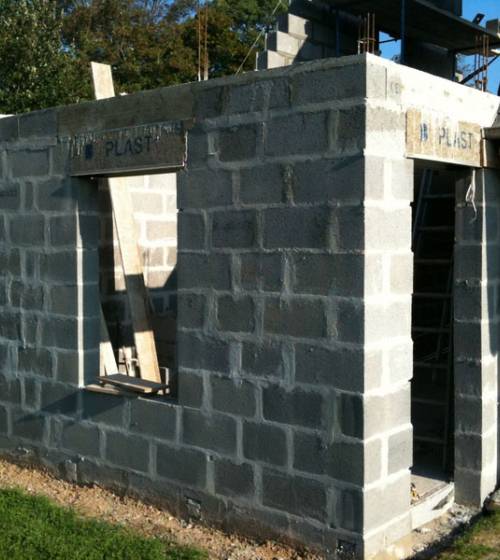 Construction d'un garage pour un agrandissement de maison
