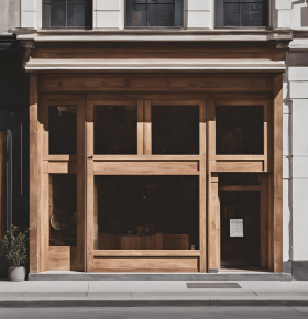 Devanture avant la pose de l'enseigne