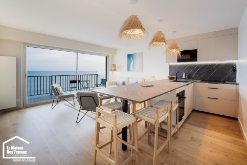 Cuisine ouverte avec retour 