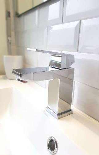 Mitigeur de lavabo inox