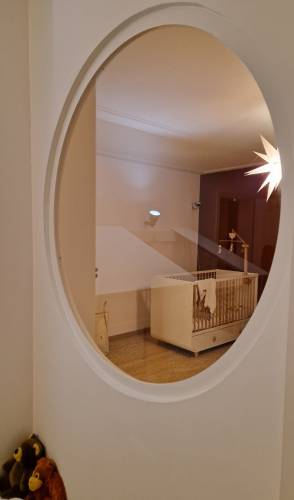 Verrière ronde, rangements sur mesure à Saint Louis