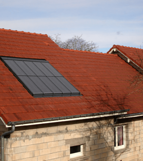 Installation de panneaux solaires thermiques