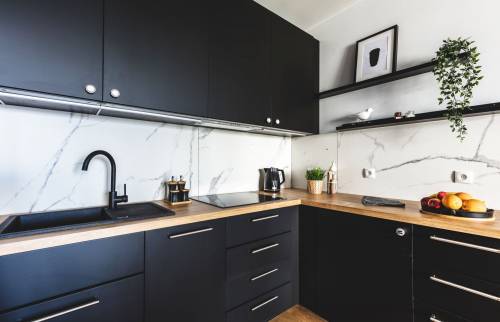 cuisine noire et bois Saint-Herblain