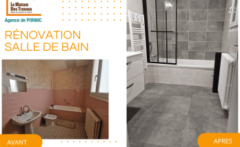 Rénovation de salle de bain avant - après - Pornic 44210