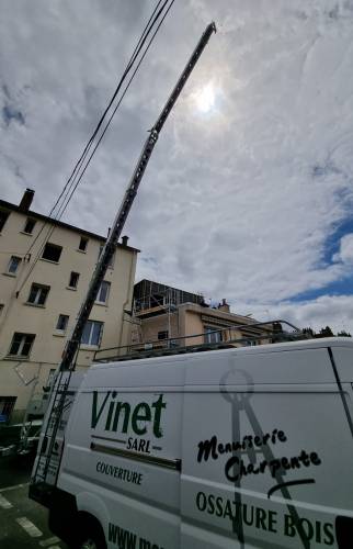 Surélévation au sud de Nantes - travaux en cours