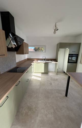 cuisine verte et bois