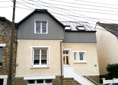 Façade côté rue - architecte 44, décorateur intérieur 44, menuisier 44, maçon 44, peintre 44, électricien 44, plombier 44, étanchéiste 44