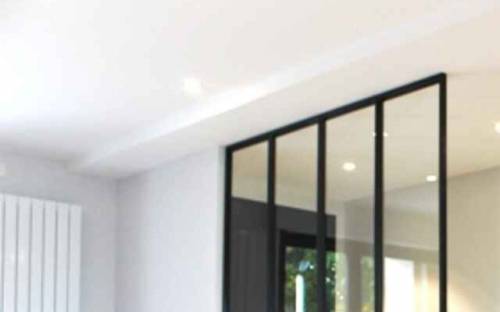 Verrière en ferronnerie dans la ville de Balma.