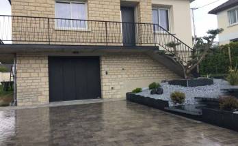 Terrasse en pavé à Caen