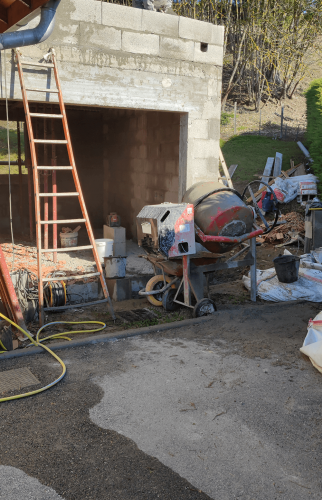 Construction d’un garage végétalisé à toit plat (33800)