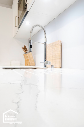 Plan de travail en marbre