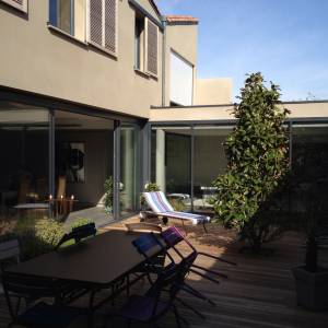 Construction d'une maison originale, Cholet - Terrasse