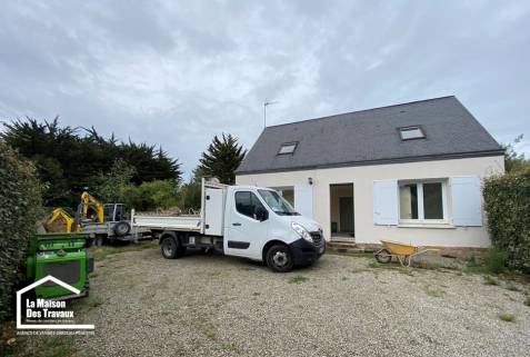 Extension et rénovation totale d’une maison secondaire à Saint Gildas dans la presqu’île de Rhuys (56730)