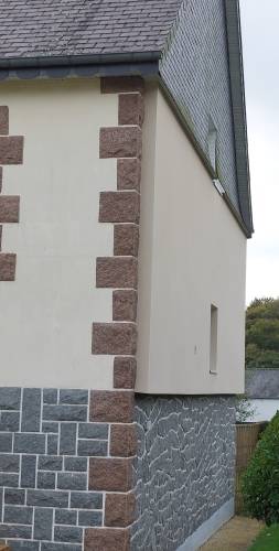 ITE Polystyrène et enduit près de Saint Brieuc