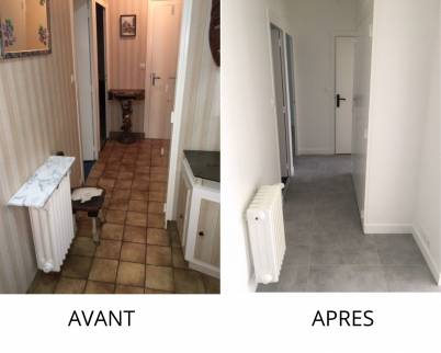 Entrée dans une maison en rénovation - Nantes 44