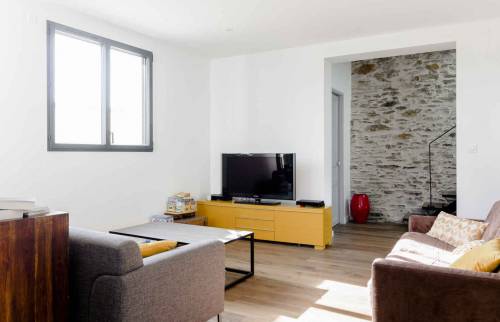 Salon séjour - Rénovation de maison à la Haye Fouassière (44)