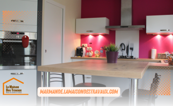 Projet de rénovation globale à Marmande : cuisine moderne et salon repensé