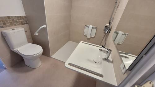 La salle de douche