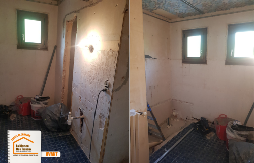 rénovation salle de bain PMR Sallanches, La Maison des Travaux Chamonix Mont-Blanc, adaptation domicile senior 74700, travaux salle de bain personnes âgées, courtier en rénovation Chamonix