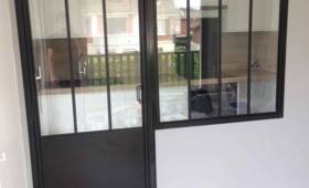 Installation d'une verrière dans une cuisine à Deauville