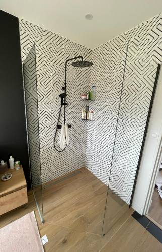 Douche à l'italienne