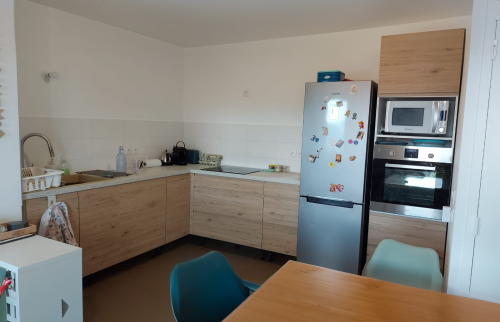 Cuisine d'angle en bois