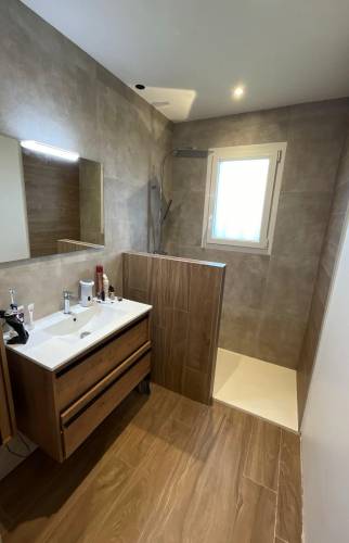 salle de bain avec nouveau recever