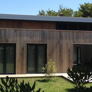 Extension en bois d’une résidence secondaire, Hossegor - Vue extérieure