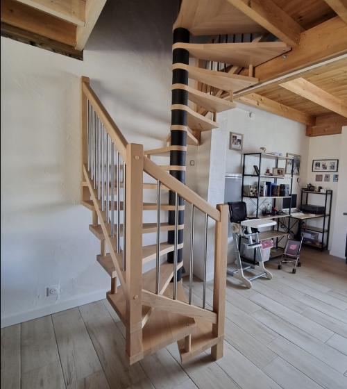 Pose d’un escalier sur mesure à Thonon-les-Bains