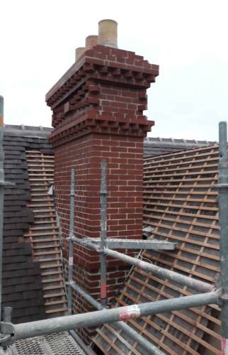 Rénovation d'une cheminée dans une propriété à Deauville