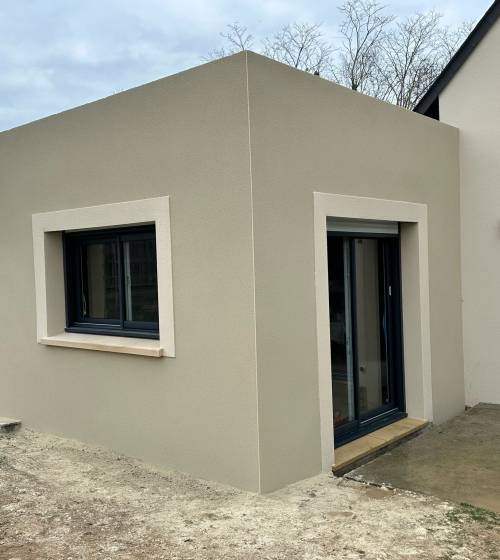 Construction d'une extension (Bénouville 14970)