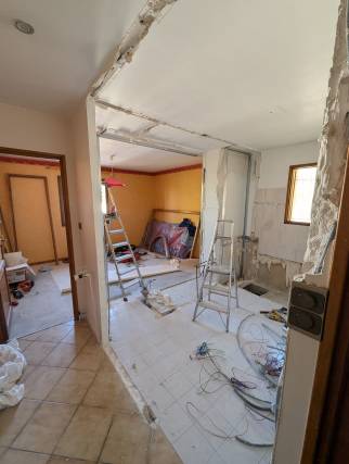 rénovation en cours d'une maison