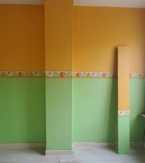 Avant travaux : ancienne cheminée dans une chambre à Harnes.