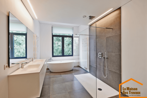 renovation d'une salle de bains moderne