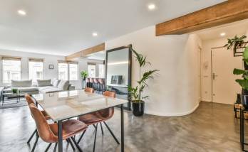 salon poutre apparente